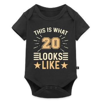 On dirait - 20 ans 20e anniversaire - Body à manches courtes Premium Bébé - noir - Devant
