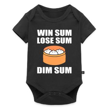 Win Sum Lose Sum Dim Sum Chinesischer Koch - Baby Premium Kurzarmbody - Schwarz - Vorne
