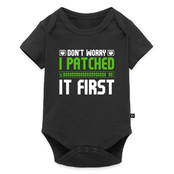 Network Administrator I Patched It First - Baby Premium short-sleeve bodysuit - black - Front