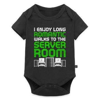 Netzwerkadministrator Server Room - Baby Premium Kurzarmbody - Schwarz - Vorne