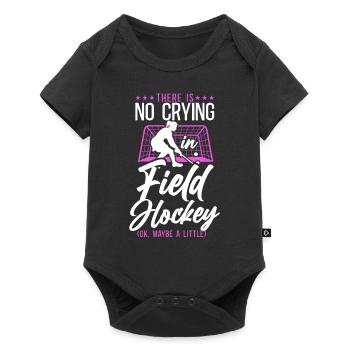 hockey sur gazon, il n’y a pas de pleurs - Body à manches courtes Premium Bébé - noir - Devant