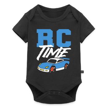 RC -Rennen RC -Fahrer - Baby Premium Kurzarmbody - Schwarz - Vorne