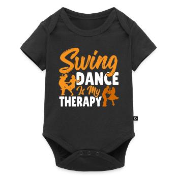 Danseur Swing La danse est mon swing thérapeutique - Body à manches courtes Premium Bébé - noir - Devant