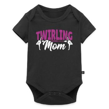 Bâton Twirling Bâton Twirler cadeau - Body à manches courtes Premium Bébé - noir - Devant