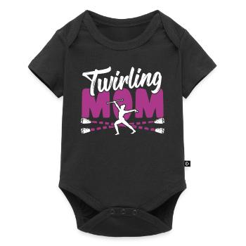 Baton Twirling Baton Twirler Gift - Baby Premium short-sleeve bodysuit - black - Front