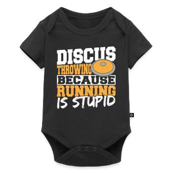 Discus Throw Discus Thrower cadeau - Body à manches courtes Premium Bébé - noir - Devant