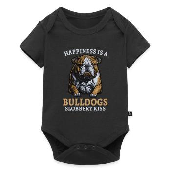 Bouledogue français Bouledogue anglais Amoureux des chiens Bouledogue - Body à manches courtes Premium Bébé - noir - Devant