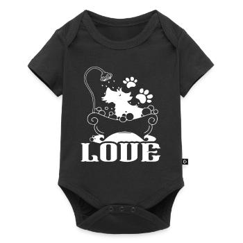 Dog Groomer Love Dog Groomer - Baby Premium short-sleeve bodysuit - black - Front