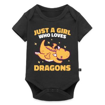 Dragon Mystic Dragon Fantasy - Baby Premium short-sleeve bodysuit - black - Front