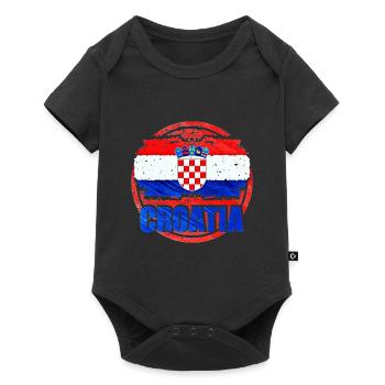Croatia - Baby Premium short-sleeve bodysuit - black - Front