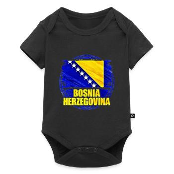 Bosnie-Herzégovine - Body à manches courtes Premium Bébé - noir - Devant