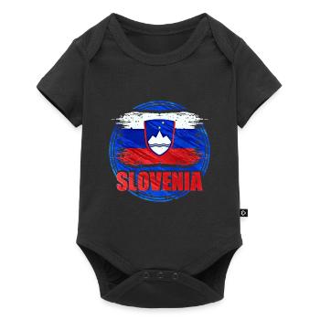 Slovenia - Baby Premium short-sleeve bodysuit - black - Front
