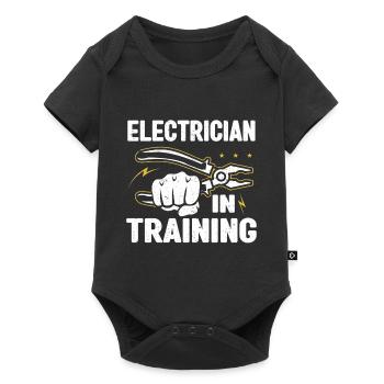Electrician Gift - Baby Premium short-sleeve bodysuit - black - Front