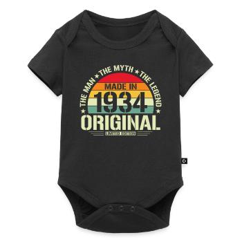 Cadeau unique de 1934 - Body à manches courtes Premium Bébé - noir - Devant