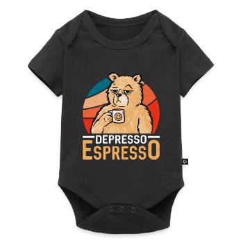 Espresso Depresso Espresso Coffee Drinker Latte - Baby Premium short-sleeve bodysuit - black - Front