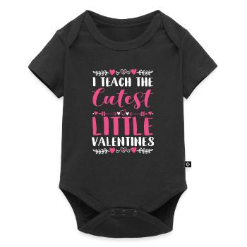 J’enseigne la plus douce des petites Saint-Valentin - Body à manches courtes Premium Bébé - noir - Devant