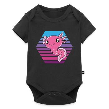 Cute Axolotl Funny Axolotl - Baby Premium short-sleeve bodysuit - black - Front