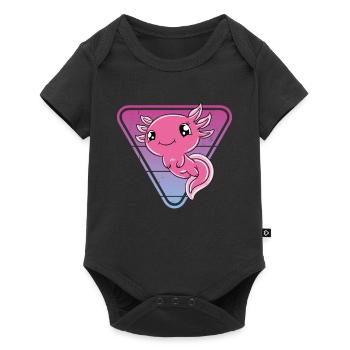 Cute Axolotl Funny Axolotl - Baby Premium short-sleeve bodysuit - black - Front