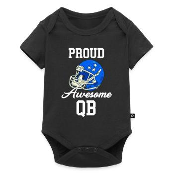 Fier Awesome Qb Quarterback Coup d’envoi de football - Body à manches courtes Premium Bébé - noir - Devant
