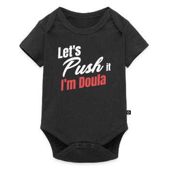 Let’s Push It Je suis une sage-femme doula grossesse - Body à manches courtes Premium Bébé - noir - Devant