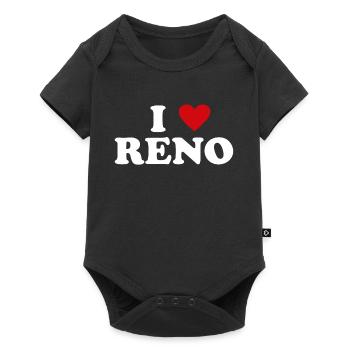 Heart USA City - I Love Reno - Baby Premium short-sleeve bodysuit - black - Front