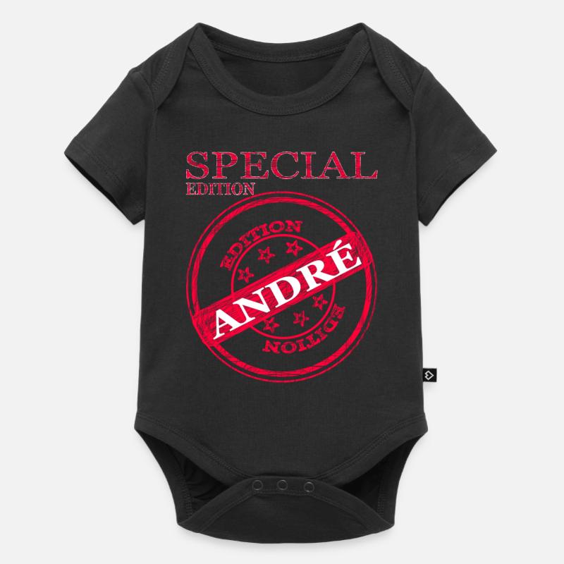 Ich heiße André ich bin André König André Geschenk - Baby Premium Kurzarmbody - Schwarz