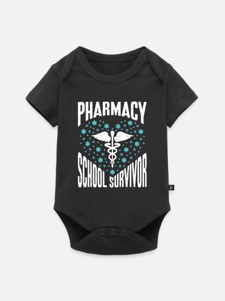 Apotheker Geschenk Apotheke - Baby Premium Kurzarmbody - Schwarz
