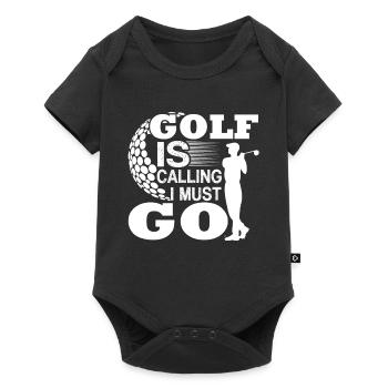 Golf Golf Is Calling I Must Go - Baby Premium short-sleeve bodysuit - black - Front
