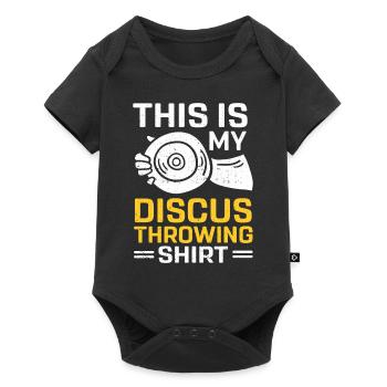 Lanceur de disque Athlétisme Lancer du disque - Body à manches courtes Premium Bébé - noir - Devant