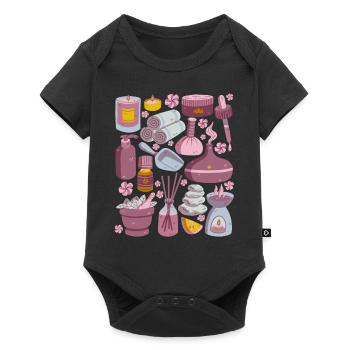 Aromathérapie - Body à manches courtes Premium Bébé - noir - Devant