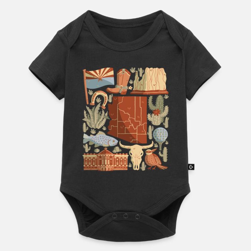 Arizona - Body à manches courtes Premium Bébé - noir