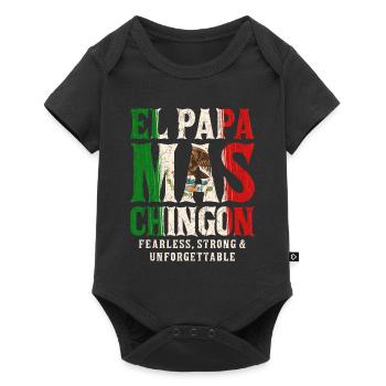 El Papa Mas Chingon - Baby Premium short-sleeve bodysuit - black - Front