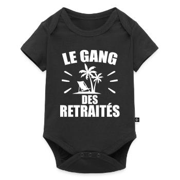 Retraité, Je Suis Retraité, Enfin Retraité - Body à manches courtes Premium Bébé - noir - Devant