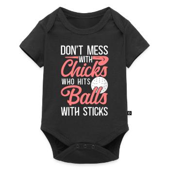 Field Hockey Adult Humor Don't - Baby Premium short-sleeve bodysuit - black - Front
