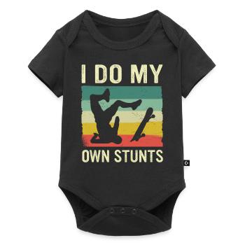 Skateboarding Skater Skateboard Skateboarder - Baby Premium short-sleeve bodysuit - black - Front