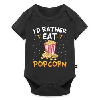 Popcorn amant cadeau drôle pop-corn - Body à manches courtes Premium Bébé - noir - Devant