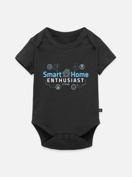 Smart Home Enthusiast - Baby Premium Kurzarmbody - Schwarz
