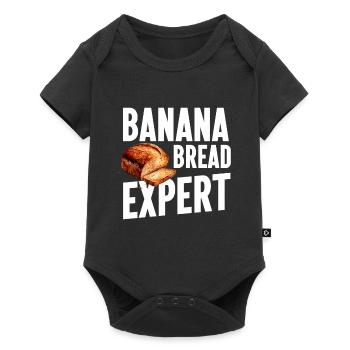Banana Bread Baking Expert Bakery Baker - Baby Premium short-sleeve bodysuit - black - Front