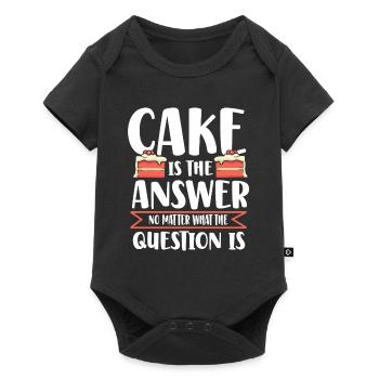 Chef Pâtissier Pâtisserie Boulanger Pâtisserie Pâtisserie - Body à manches courtes Premium Bébé - noir - Devant