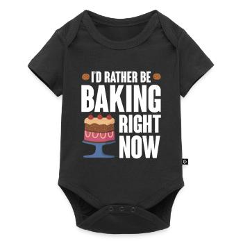 Chef Pâtissier Pâtisserie Boulanger Pâtisserie Pâtisserie - Body à manches courtes Premium Bébé - noir - Devant