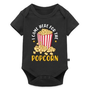 Popcorn amant cadeau drôle pop-corn - Body à manches courtes Premium Bébé - noir - Devant