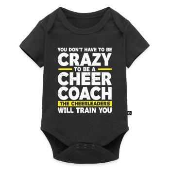 Cheerleader Cheerleading Cheer Trainer - Baby Premium short-sleeve bodysuit - black - Front