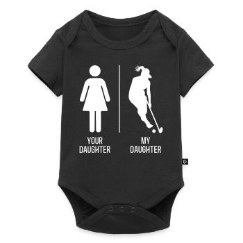 Hockey sur gazon Votre fille Mon - Body à manches courtes Premium Bébé - noir - Devant