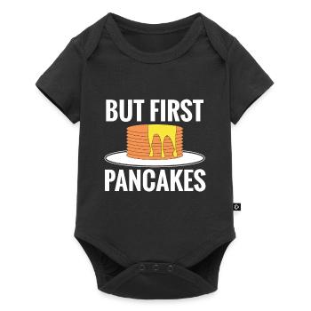 Pancake Saying Breakfast Pancakes - Baby Premium short-sleeve bodysuit - black - Front