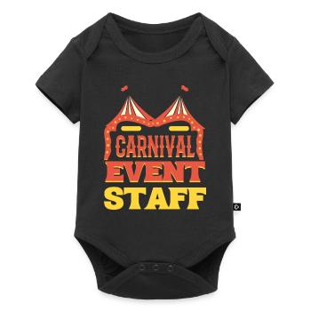 Carnival Event Staff Ringmeister - Baby Premium Kurzarmbody - Schwarz - Vorne