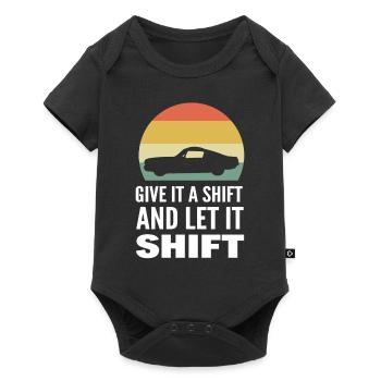 Rennauto Rennfahrer - Baby Premium Kurzarmbody - Schwarz - Vorne