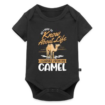 Camel Lover Egypt - Baby Premium short-sleeve bodysuit - black - Front