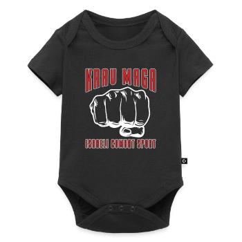 Arts martiaux israéliens Cadeau israélien Krav Maga - Body à manches courtes Premium Bébé - noir - Devant