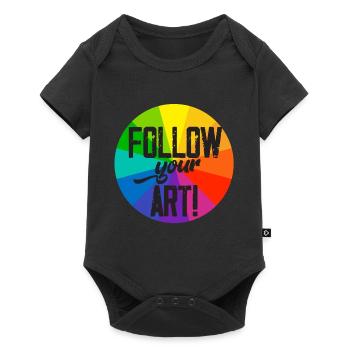 Suivez votre art - Body à manches courtes Premium Bébé - noir - Devant