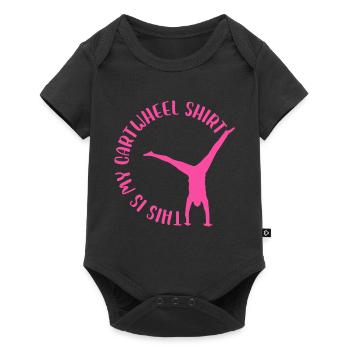 C’est mon motif de roue de charrette - Body à manches courtes Premium Bébé - noir - Devant